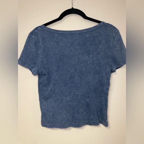 Aero Shrunken Tee Blue - Picture 4 of 4
